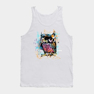Raven abstract collage Tank Top
